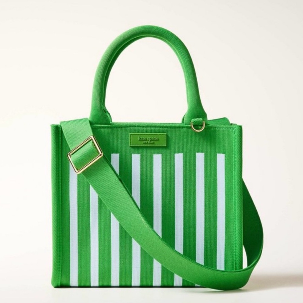 Kate Spade for Target - green & blue striped knit handbag